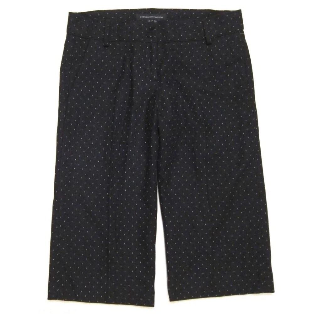 NWT Y2K Vintage FCUK French Connection Wool Trouser Crop Capri Pants in Blue
